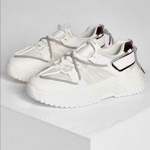 Contrast white chunky Trainers